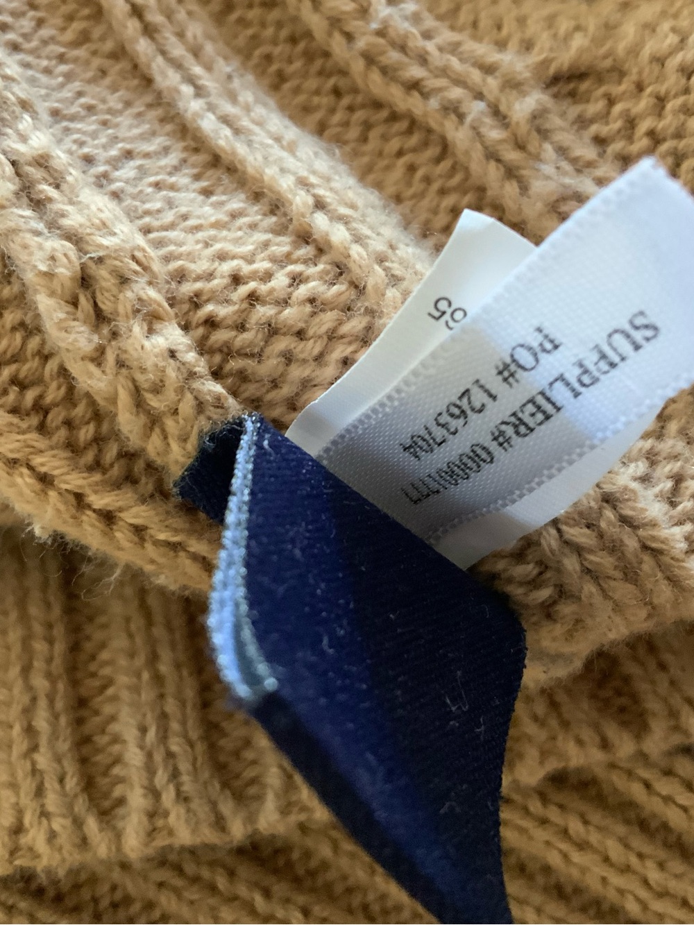 Lauren Ralph Lauren Camel Cable Knit Belted Sleeveless Cardigan Vest - XL - Picture 5 of 5